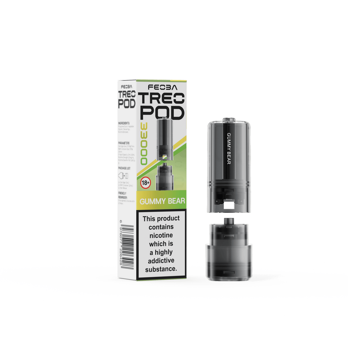 bulk wholesale Feoba Treo 33k Replacement Pods Box of 5 - Gummy Bear