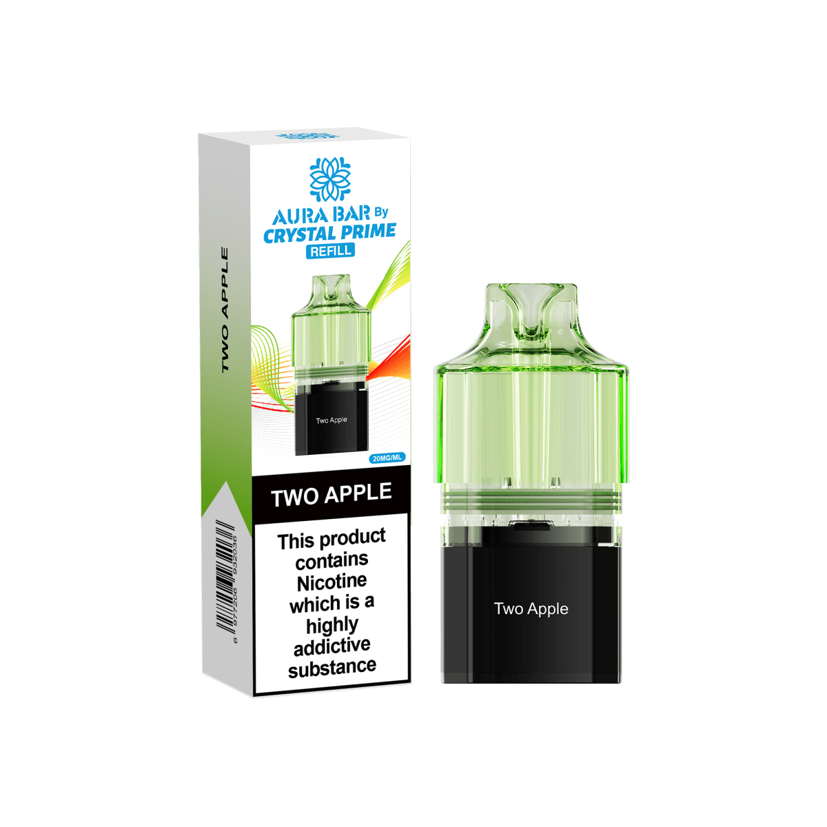 Crystal Prime - Crystal Prime Aura Bar 10k Replacement Pods - (BOX OF 5) - The No1 Plug