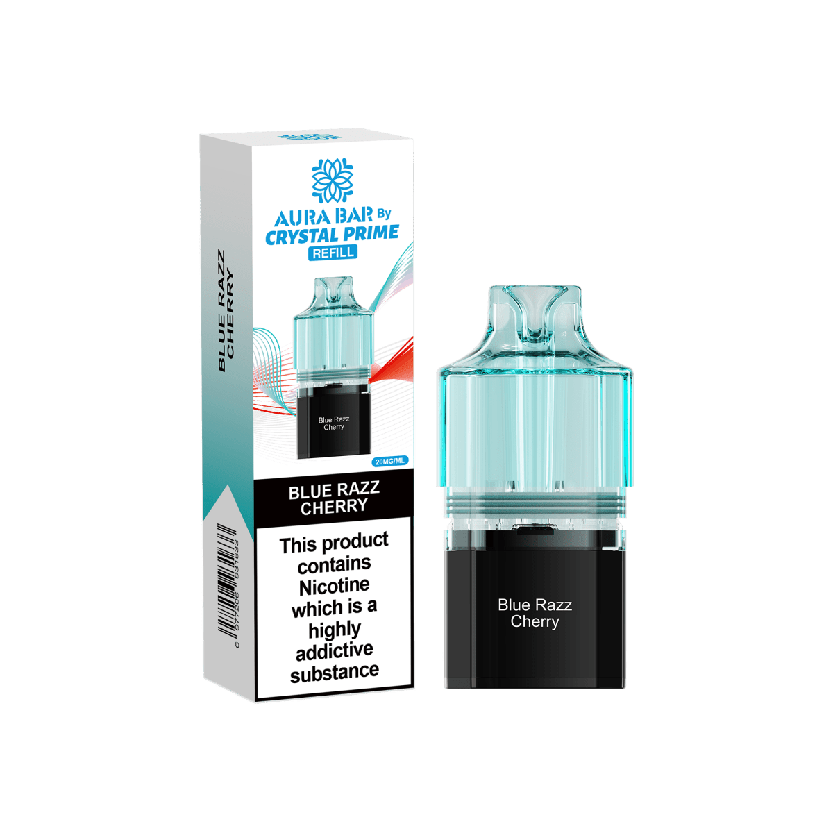 Crystal Prime - Crystal Prime Aura Bar 10k Replacement Pods - (BOX OF 5) - The No1 Plug