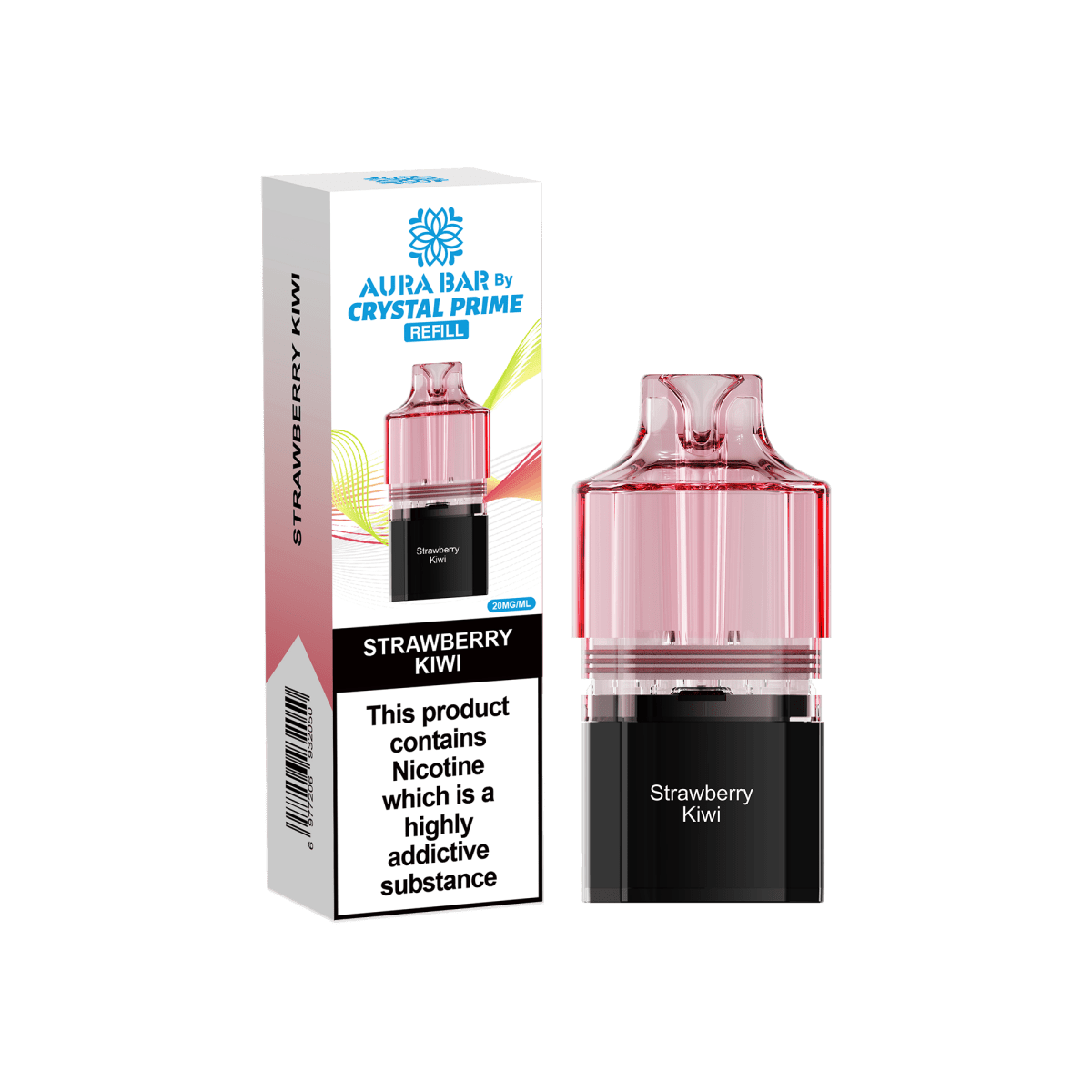 Crystal Prime - Crystal Prime Aura Bar 10k Replacement Pods - (BOX OF 5) - The No1 Plug