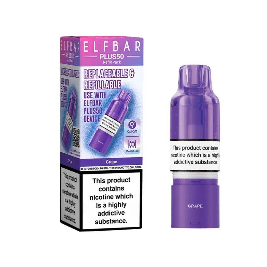 Elf Bar Plus 50 Refill Pod - Power Vape Shop