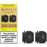 Gold Bar - Gold Bar Apollo 20K Replacement Prefilled Pods - The No1 Plug