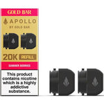 Gold Bar - Gold Bar Apollo 20K Replacement Prefilled Pods - The No1 Plug
