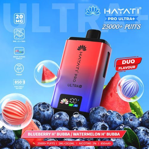 Hayati - Hayati Pro Ultra Plus 25k Disposable Vape - (BOX OF 5) - The No1 Plug