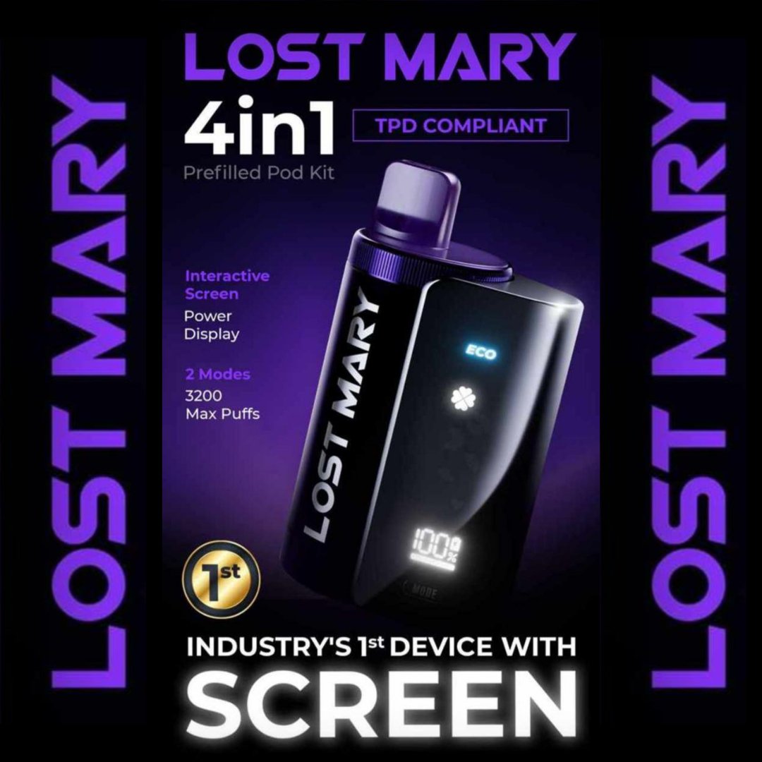 Lost Mary - Lost Mary 3200 Puffs 4 in 1 Pre-filled Pod Vape Kit - theno1plugshop