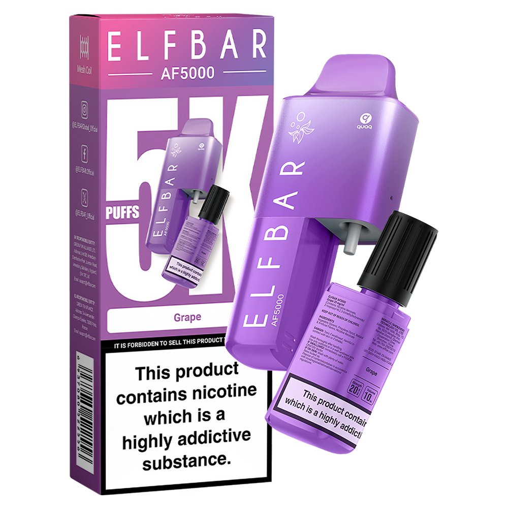 Elf Bar AF5000 Prefilled Vape - Next Day Delivery! The No1 Plug Elf Bar AF5000 Prefilled Vape - Next Day Delivery! The No1 Plug