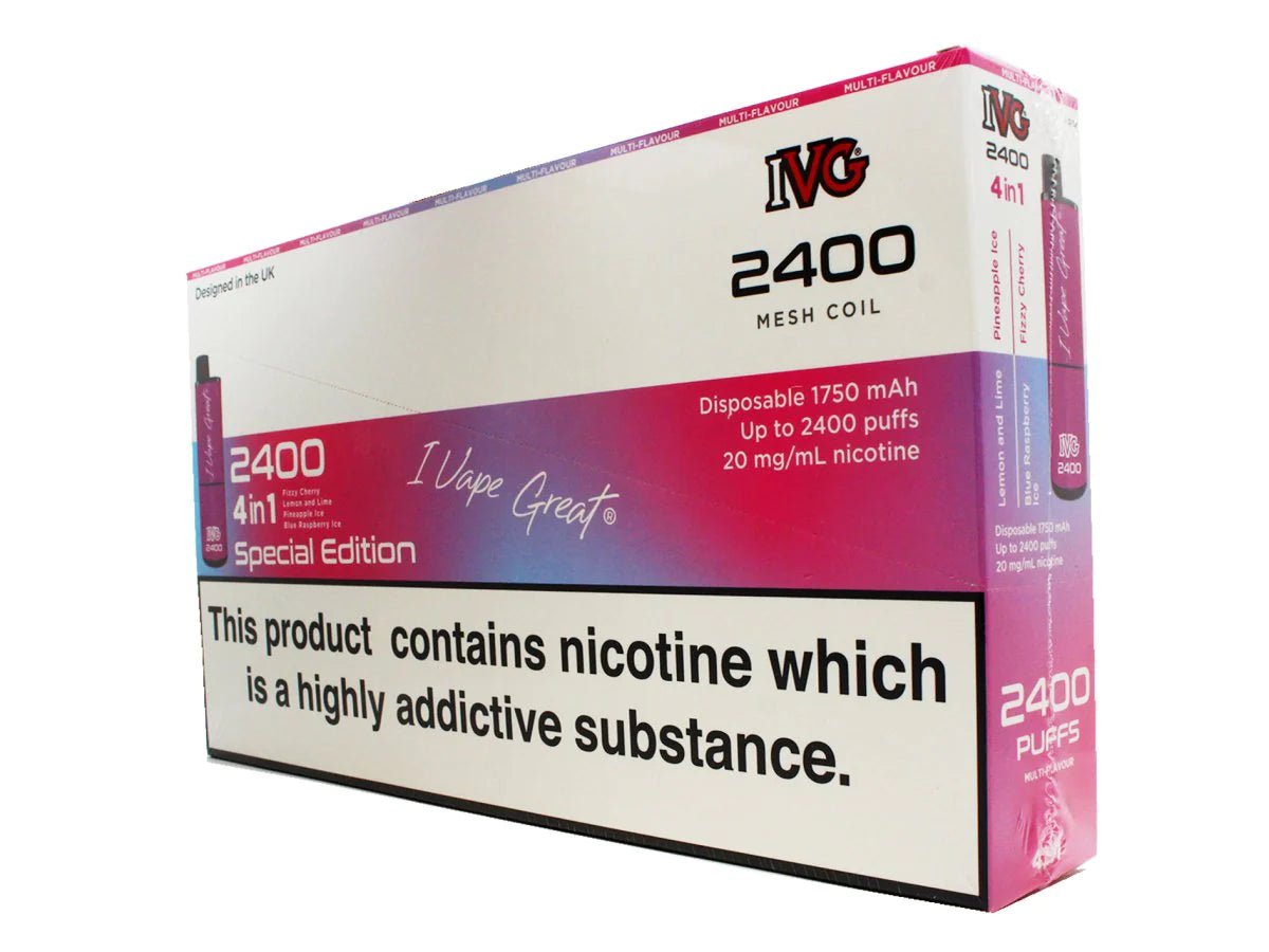 IVG 2400 Pod Vape 5 Pack - Theno1plugshop IVG 2400 Pod Vape 5 Pack - Theno1plugshop