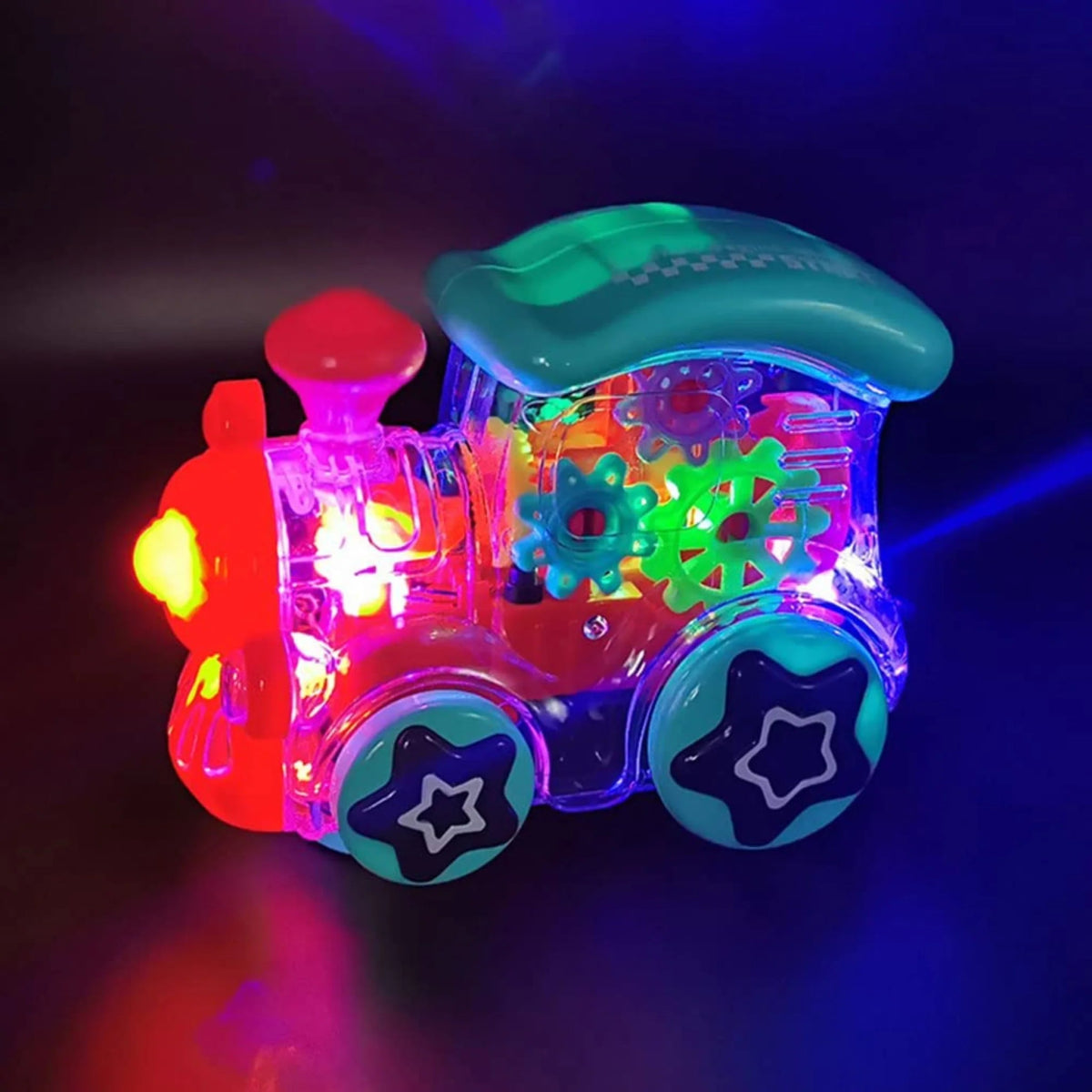 theno1plugshop - Multicolour Gearwheel Train With Lights & Sound - theno1plugshop