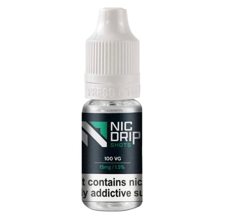 Nic Drip - NIC DRIP - 100VG - 15MG - NICOTINE SHOT - theno1plugshop