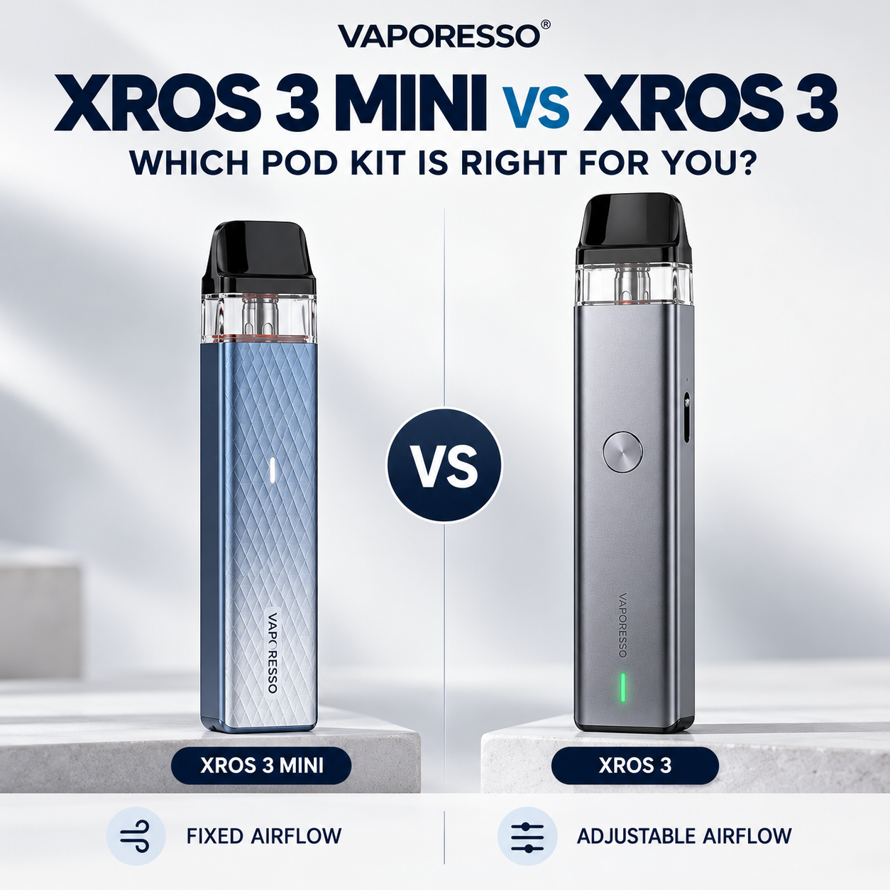 Vaporesso Xros Mini 3 vs Xros 3