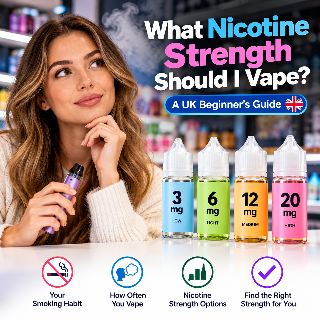 What Nicotine Strength Should I Vape A UK Beginner's Guide