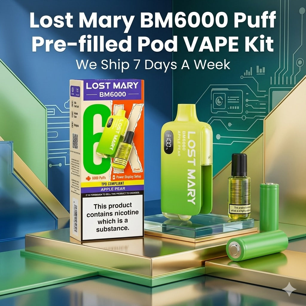 Lost Mary BM6000 Puff Pre-filled Pod VAPE Kit: 2026 UK Review
