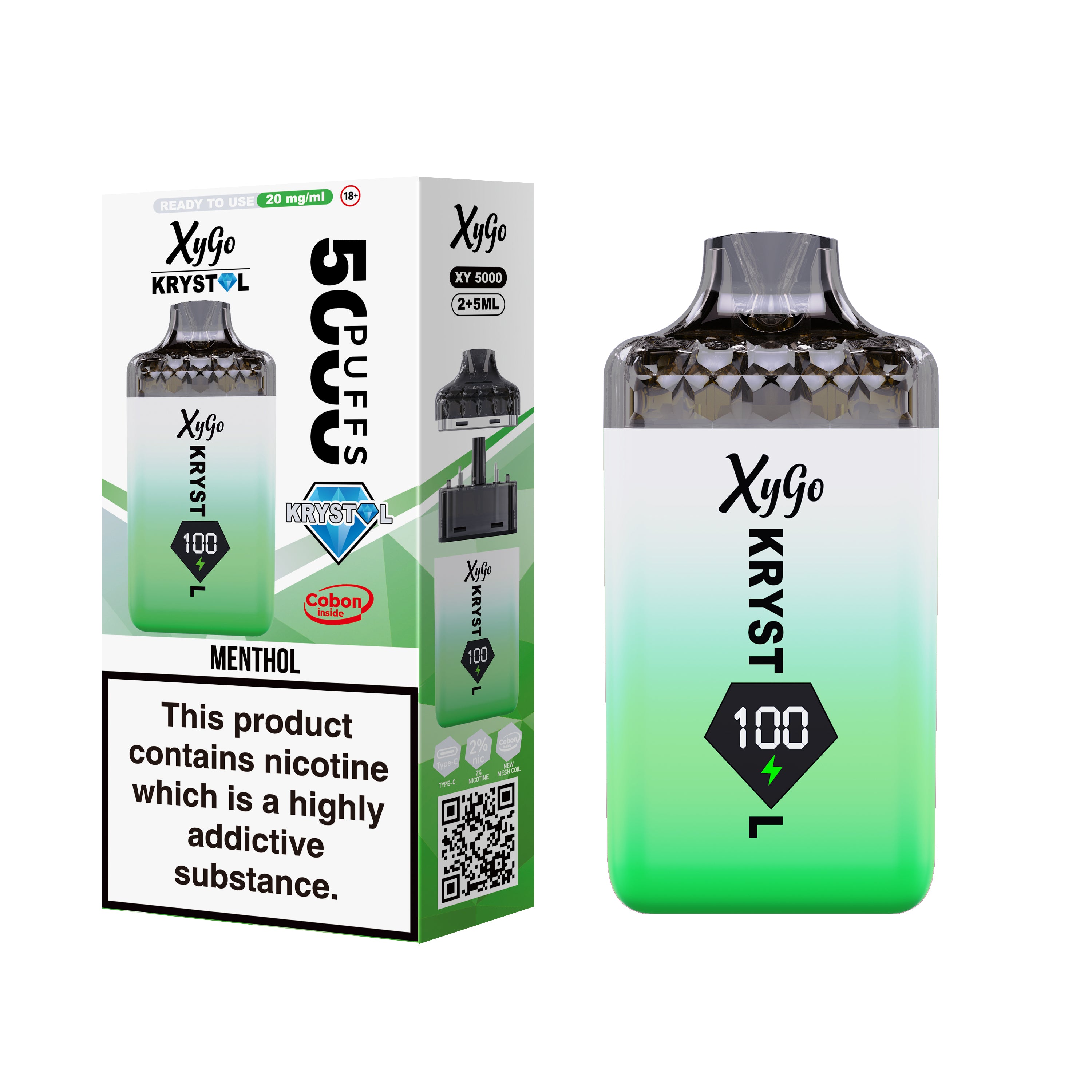 BOX OF 5 | Xygo Krystal 50k VAPE Kit