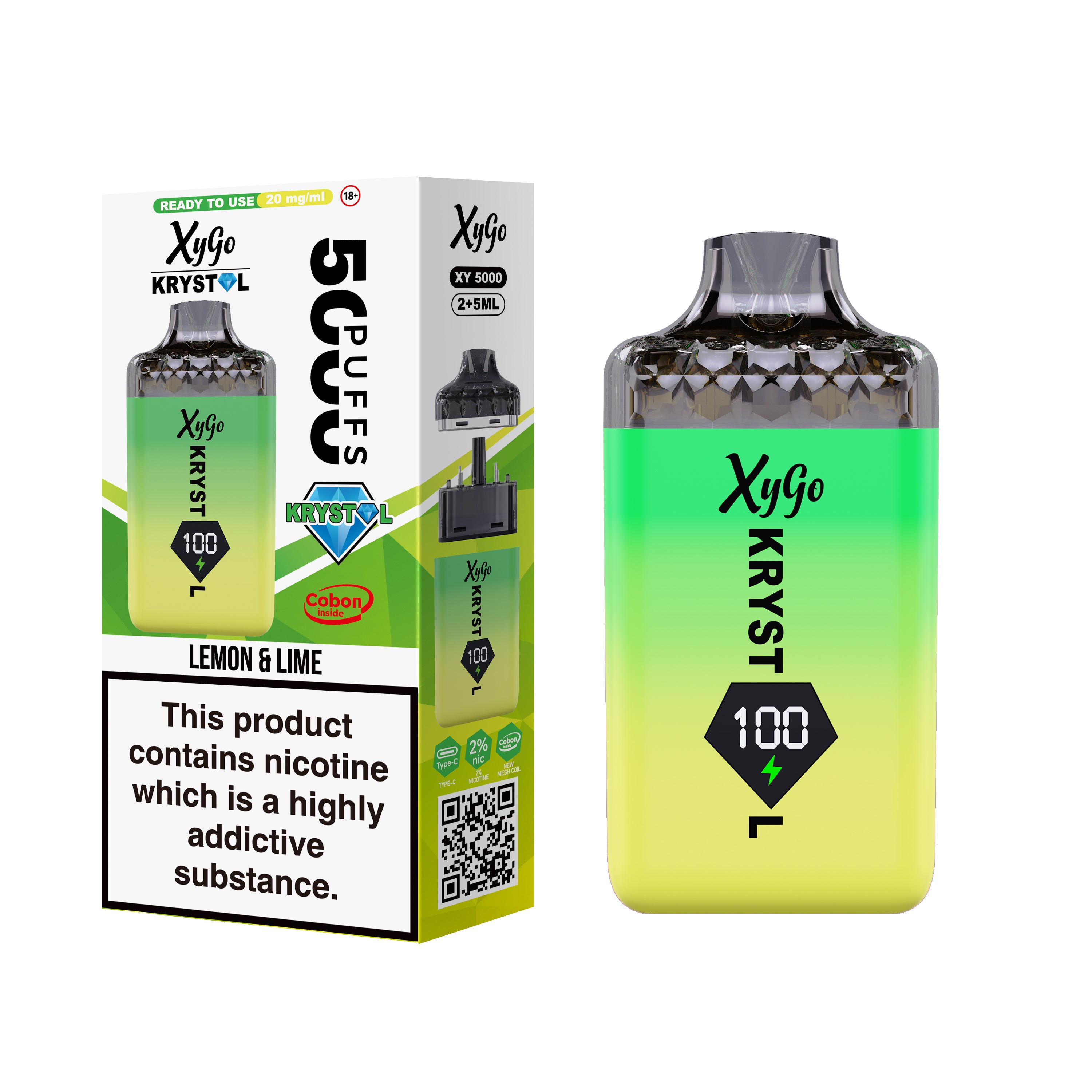 BOX OF 5 | Xygo Krystal 50k VAPE Kit