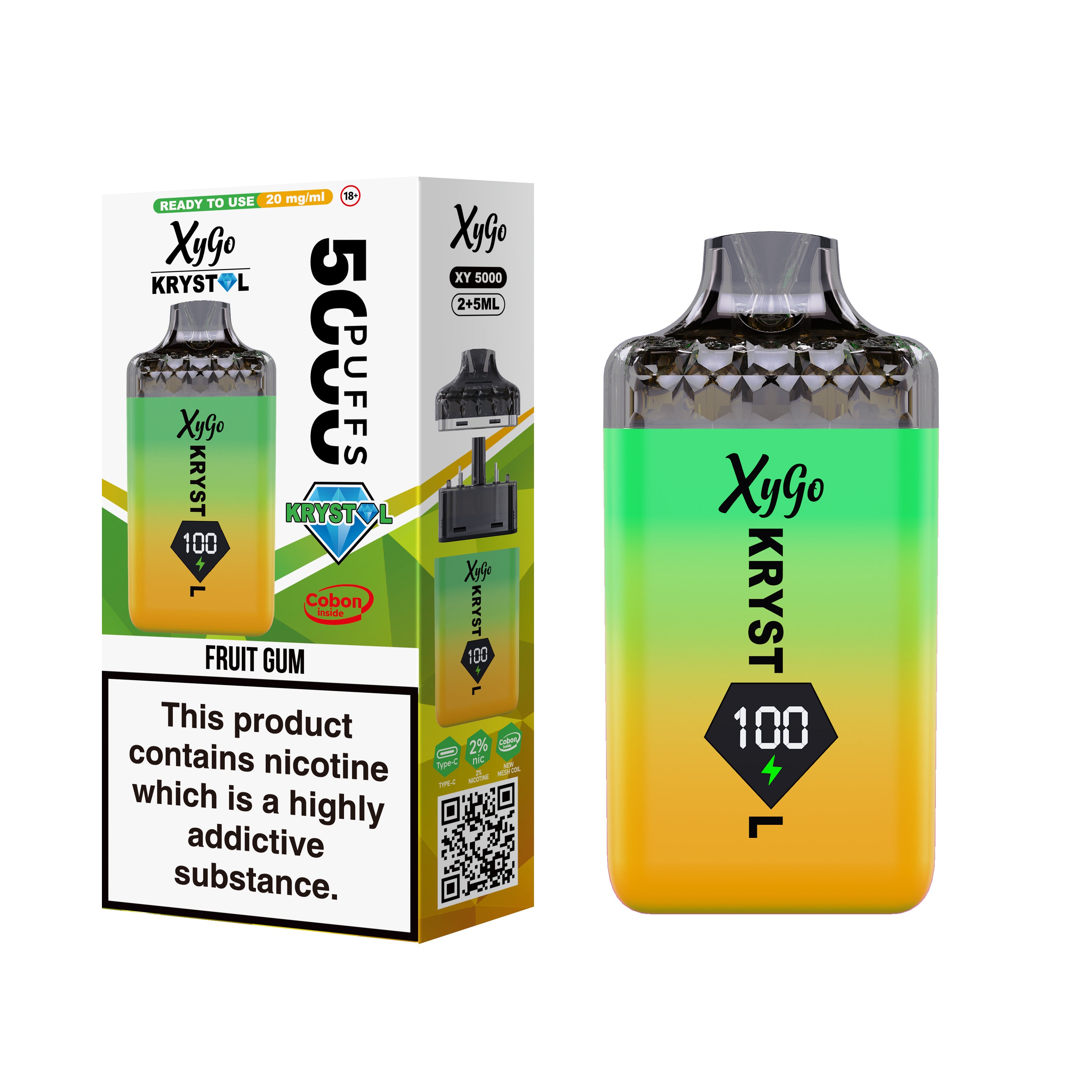 BOX OF 5 | Xygo Krystal 50k VAPE Kit