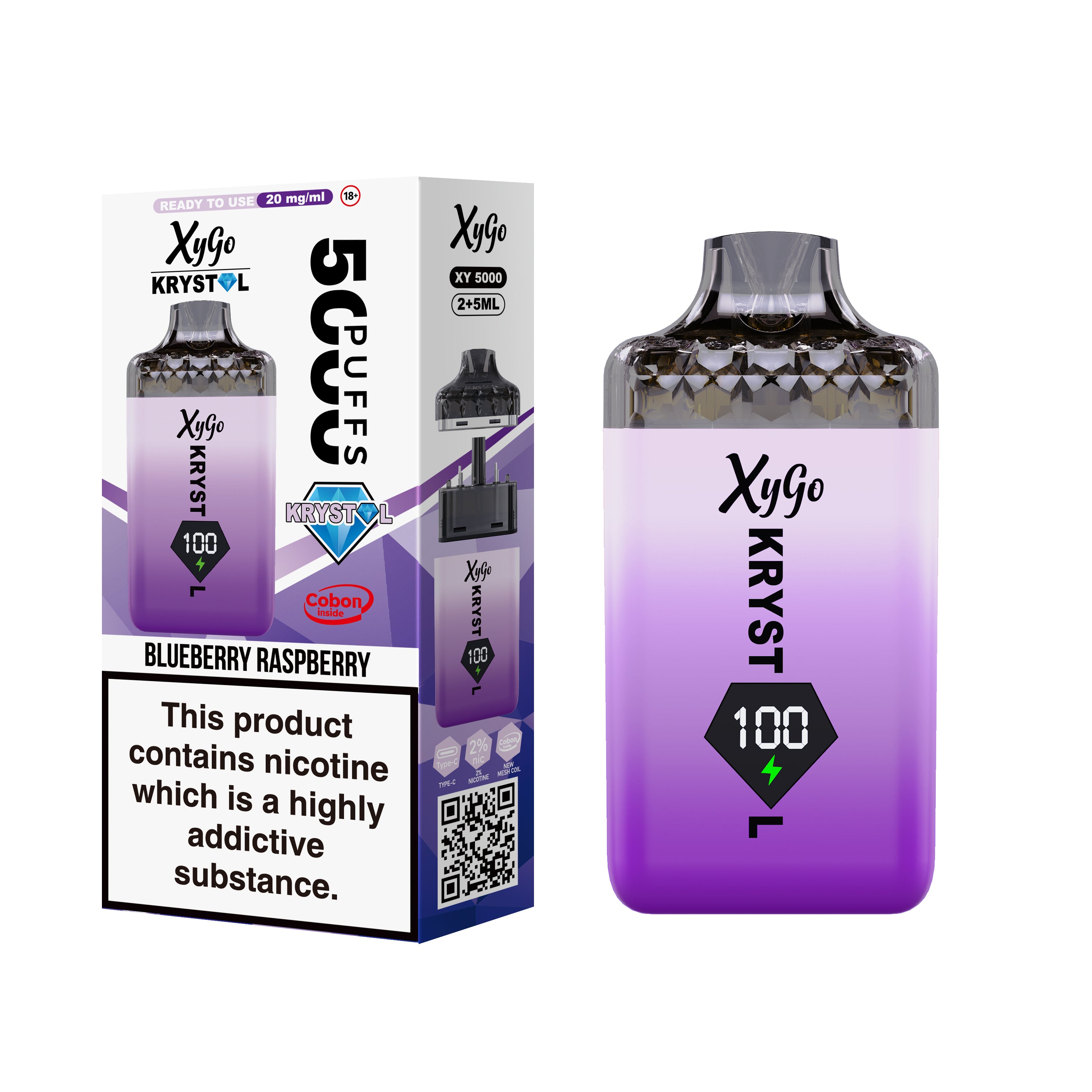 BOX OF 5 | Xygo Krystal 50k VAPE Kit