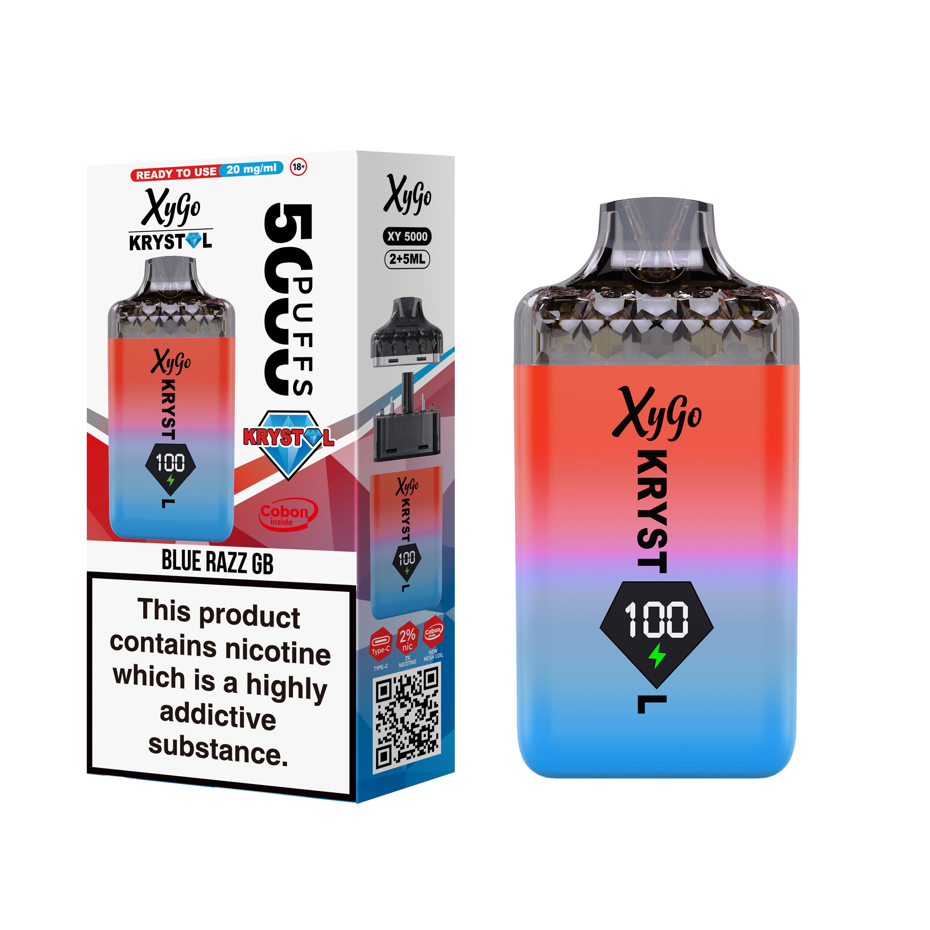 BOX OF 5 | Xygo Krystal 50k VAPE Kit