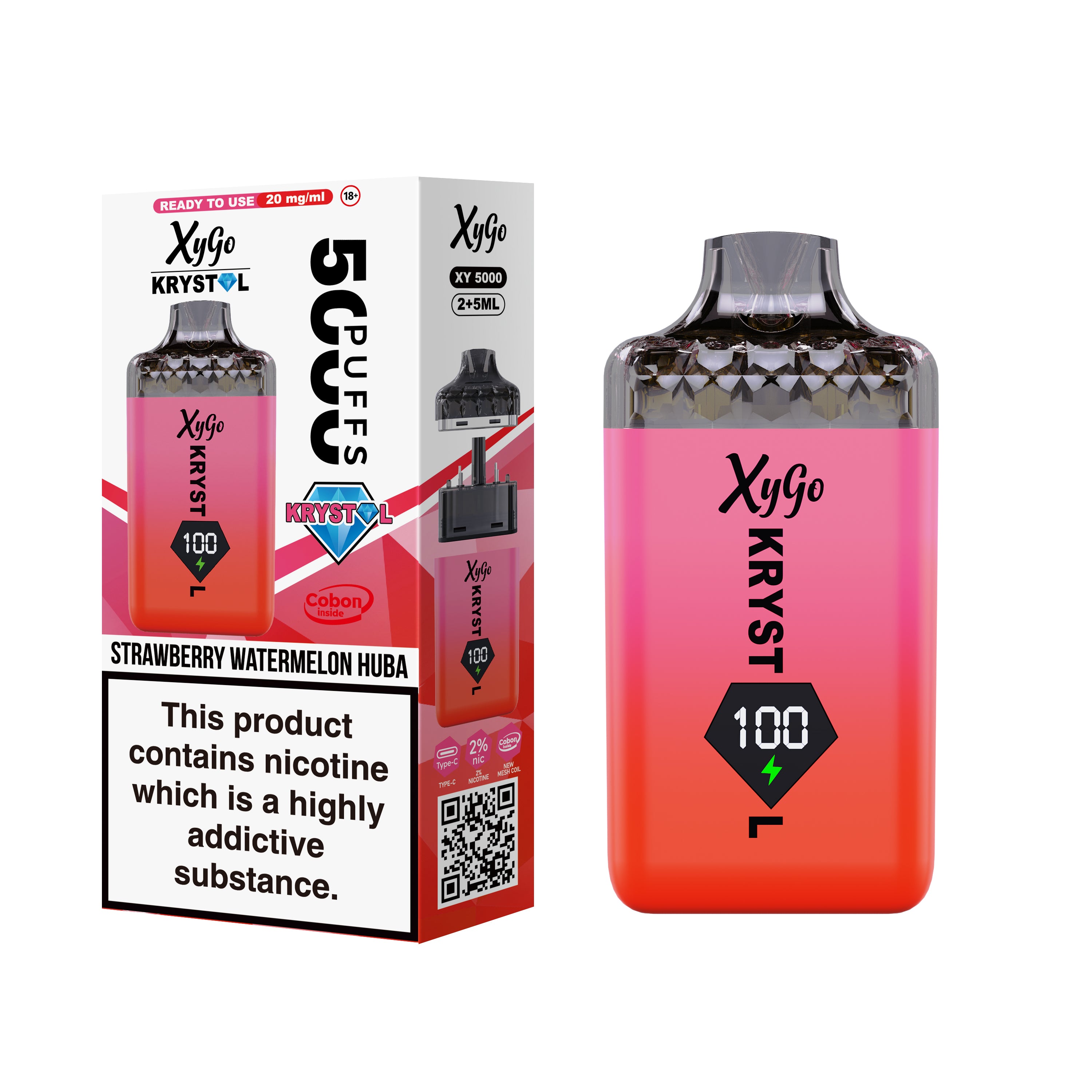 BOX OF 5 | Xygo Krystal 50k VAPE Kit