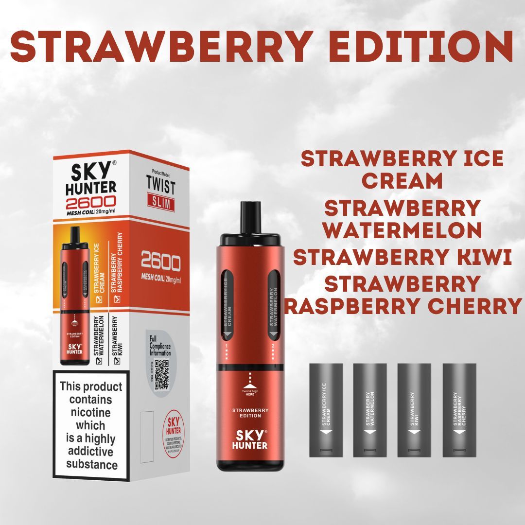 Sky Hunter - 4 in 1 Sky Hunter 2600 Puffs Disposable Vape - (BOX OF 5) - theno1plugshop