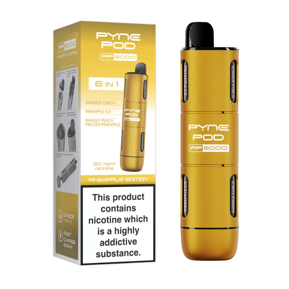 Pyne Pod - 6 In 1 Pyne Pod PP6000 Disposable Vape Pod Kit - theno1plugshop