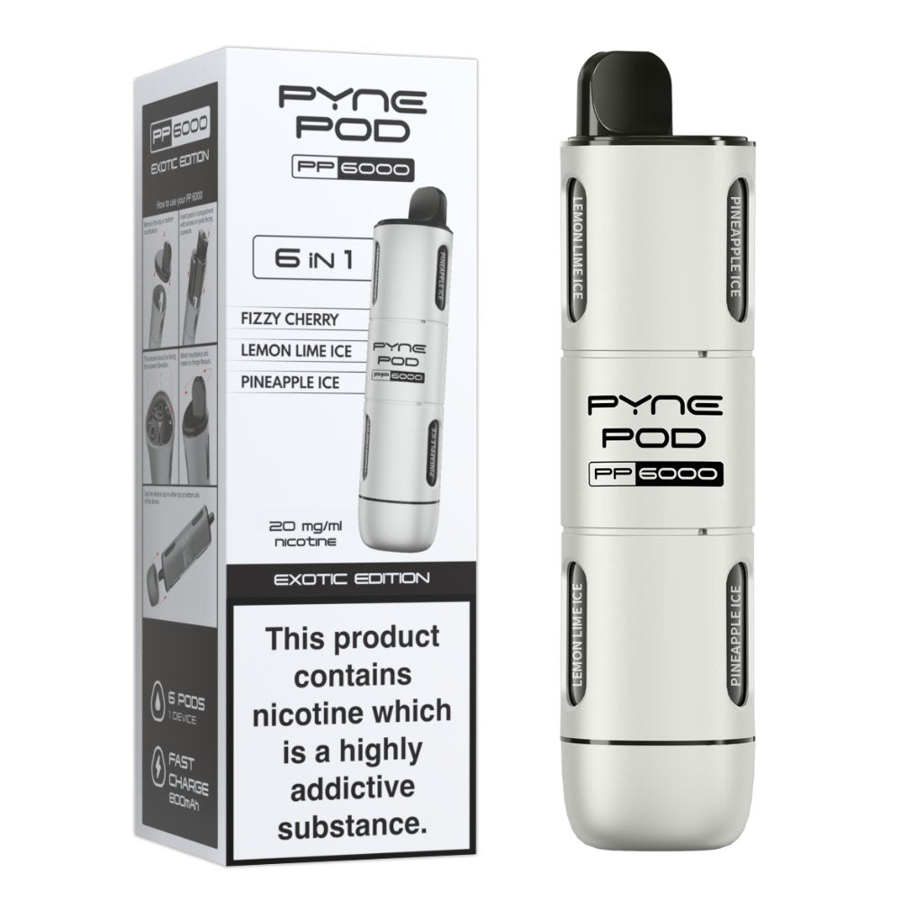 Pyne Pod - 6 In 1 Pyne Pod PP6000 Disposable Vape Pod Kit - theno1plugshop