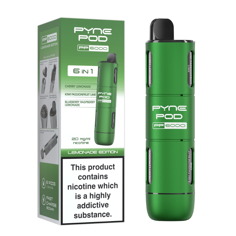 Pyne Pod - 6 In 1 Pyne Pod PP6000 Disposable Vape Pod Kit - theno1plugshop