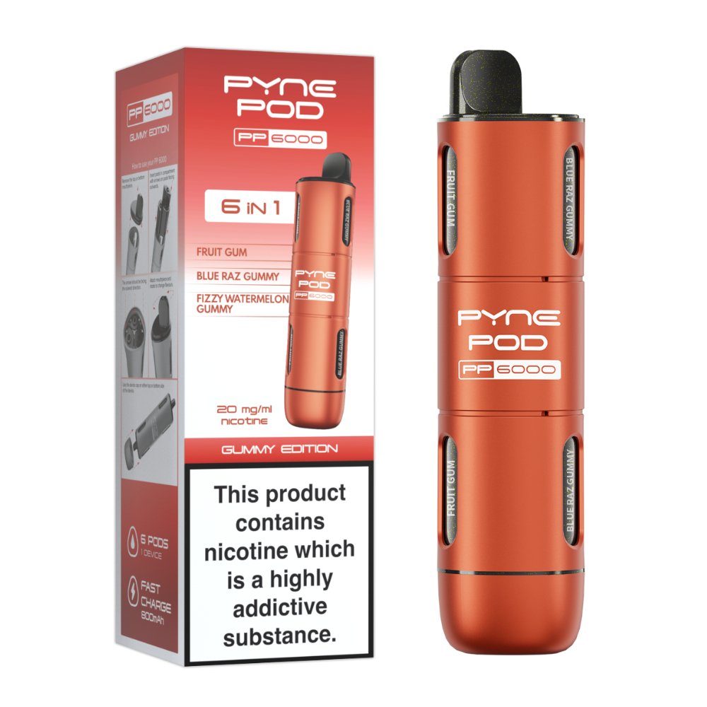 Pyne Pod - 6 In 1 Pyne Pod PP6000 Disposable Vape Pod Kit - theno1plugshop