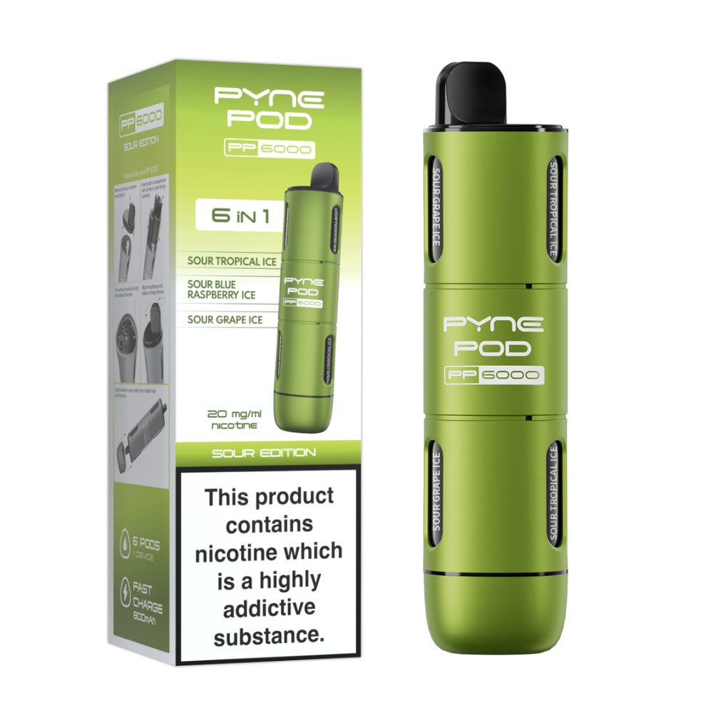 Pyne Pod - 6 In 1 Pyne Pod PP6000 Disposable Vape Pod Kit - theno1plugshop