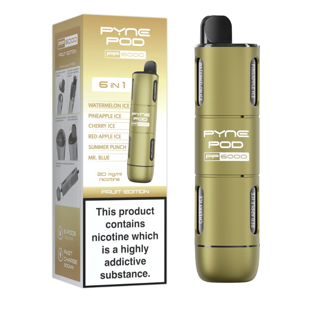 Pyne Pod - 6 In 1 Pyne Pod PP6000 Disposable Vape Pod Kit - theno1plugshop