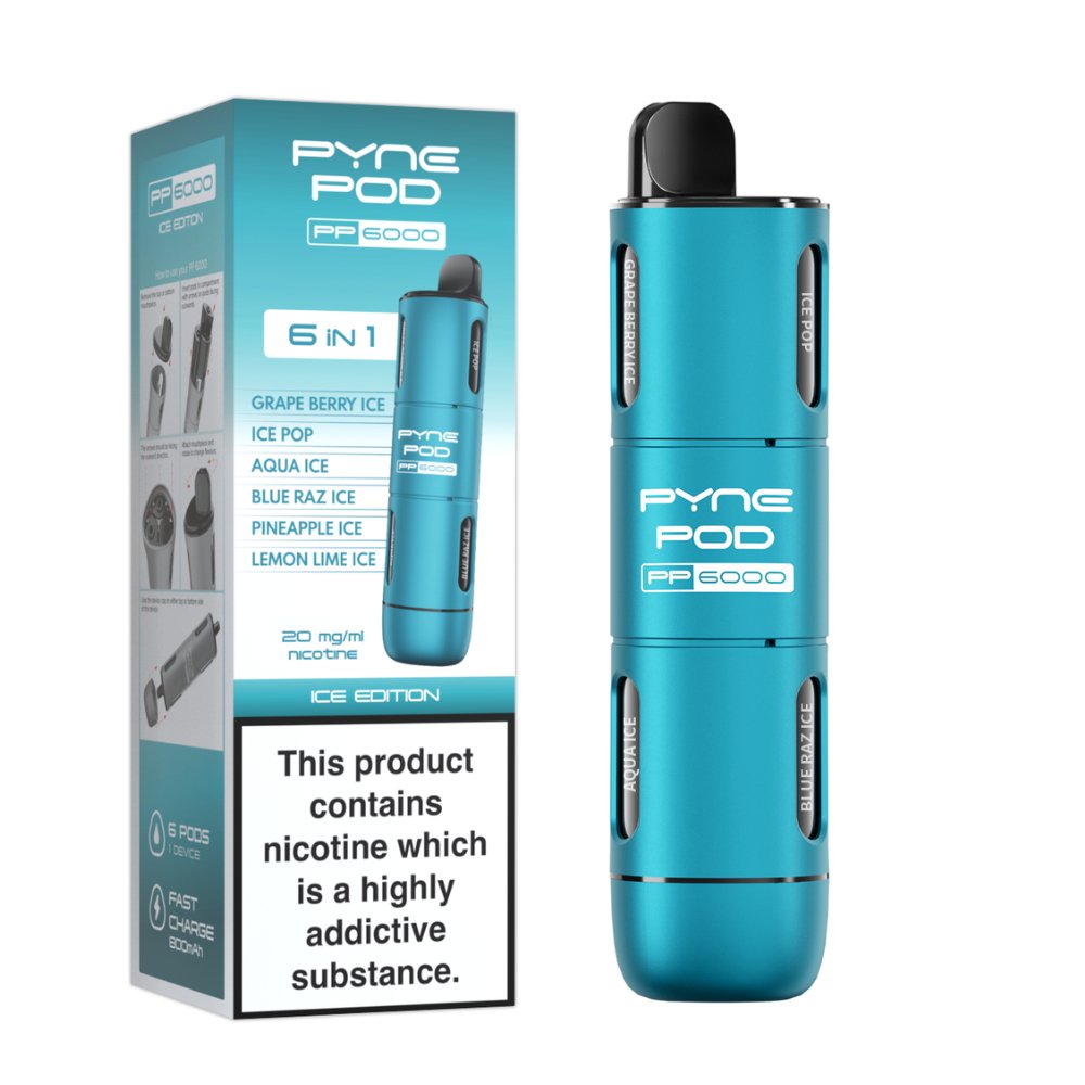 Pyne Pod - 6 In 1 Pyne Pod PP6000 Disposable Vape Pod Kit - theno1plugshop