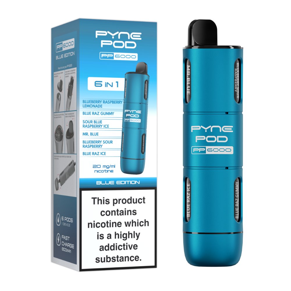 Pyne Pod - 6 In 1 Pyne Pod PP6000 Disposable Vape Pod Kit - theno1plugshop