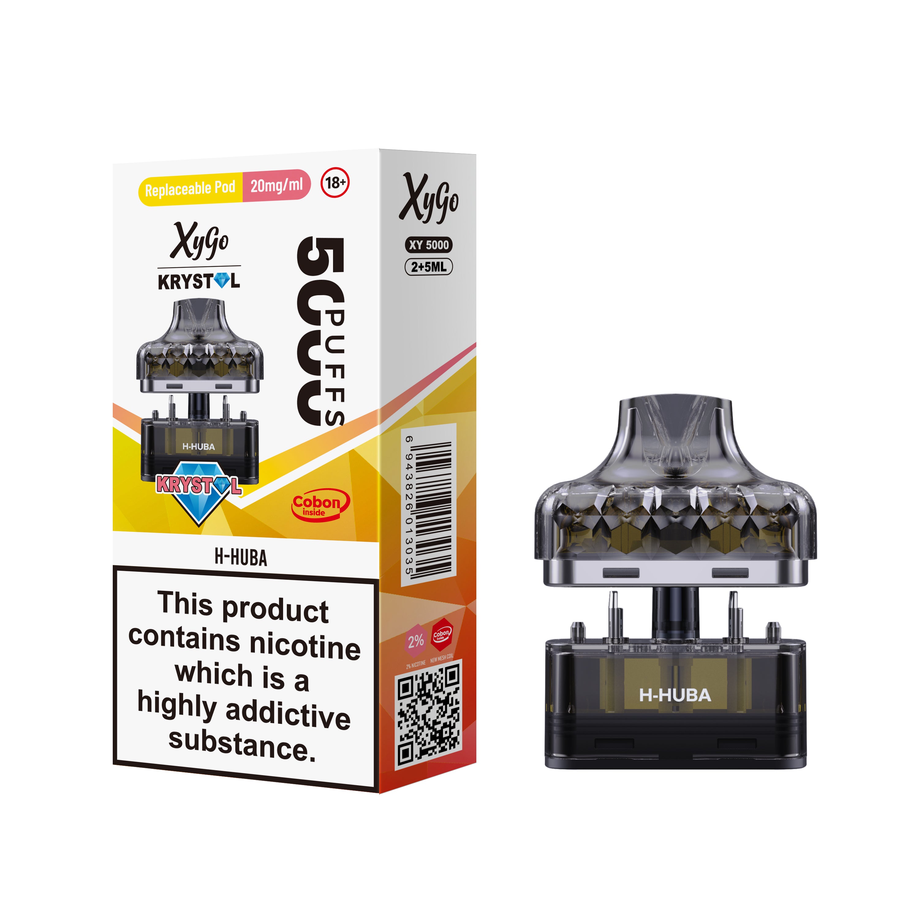 PACK OF 5 | Xygo Krystal 50k PODS