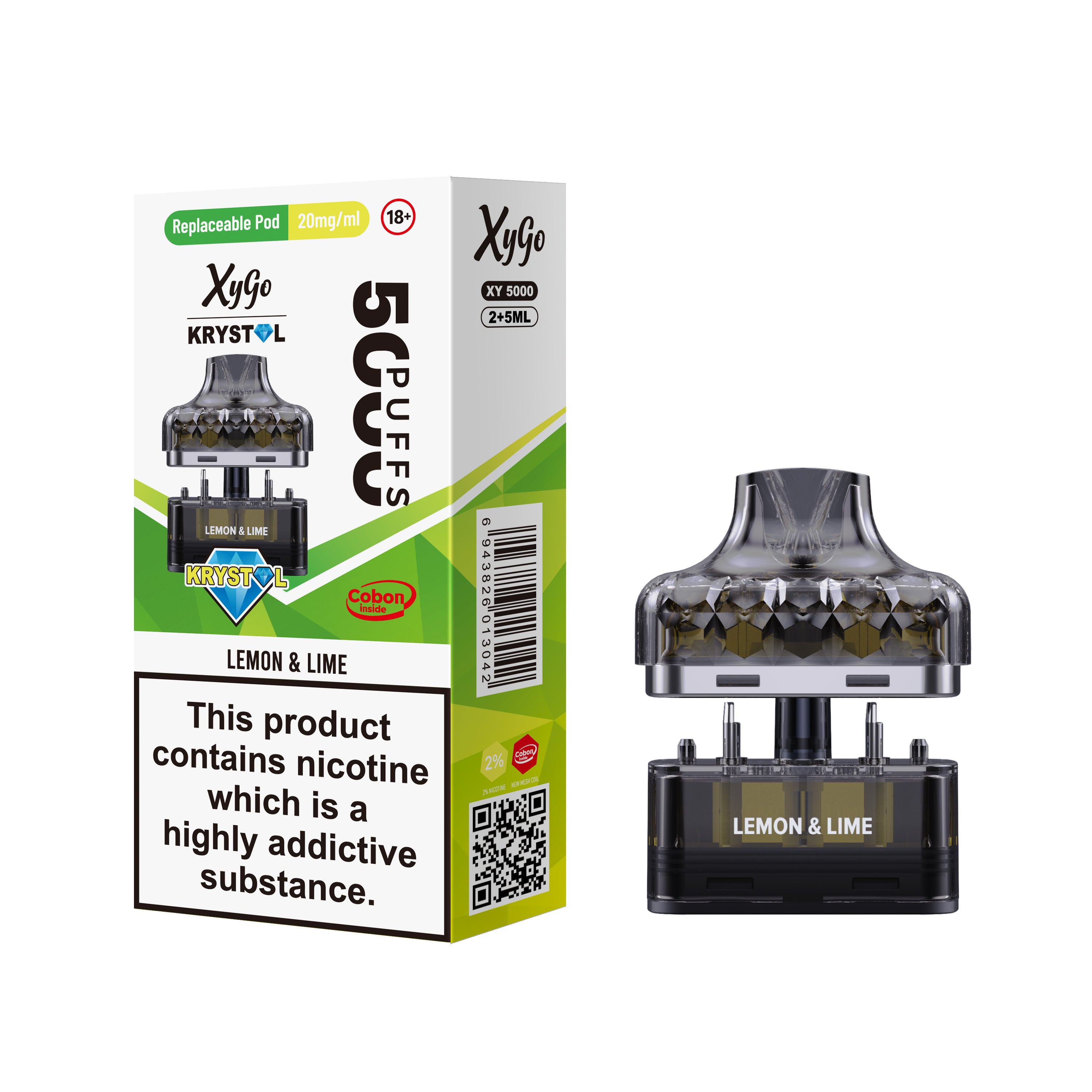 PACK OF 5 | Xygo Krystal 50k PODS