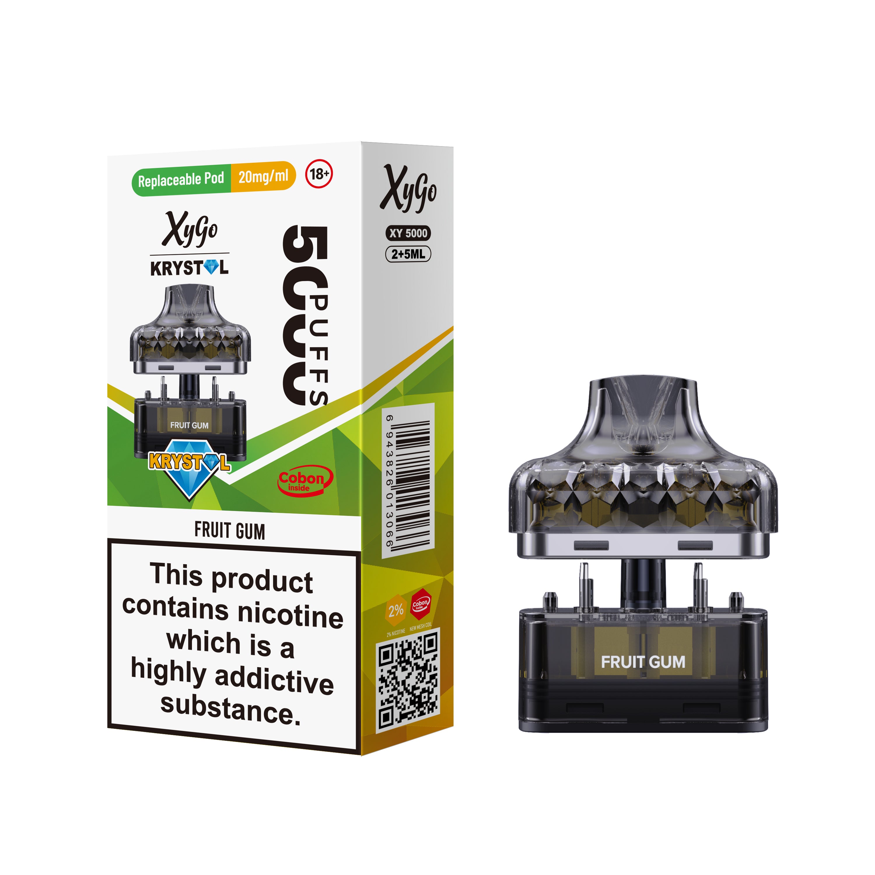 PACK OF 5 | Xygo Krystal 50k PODS