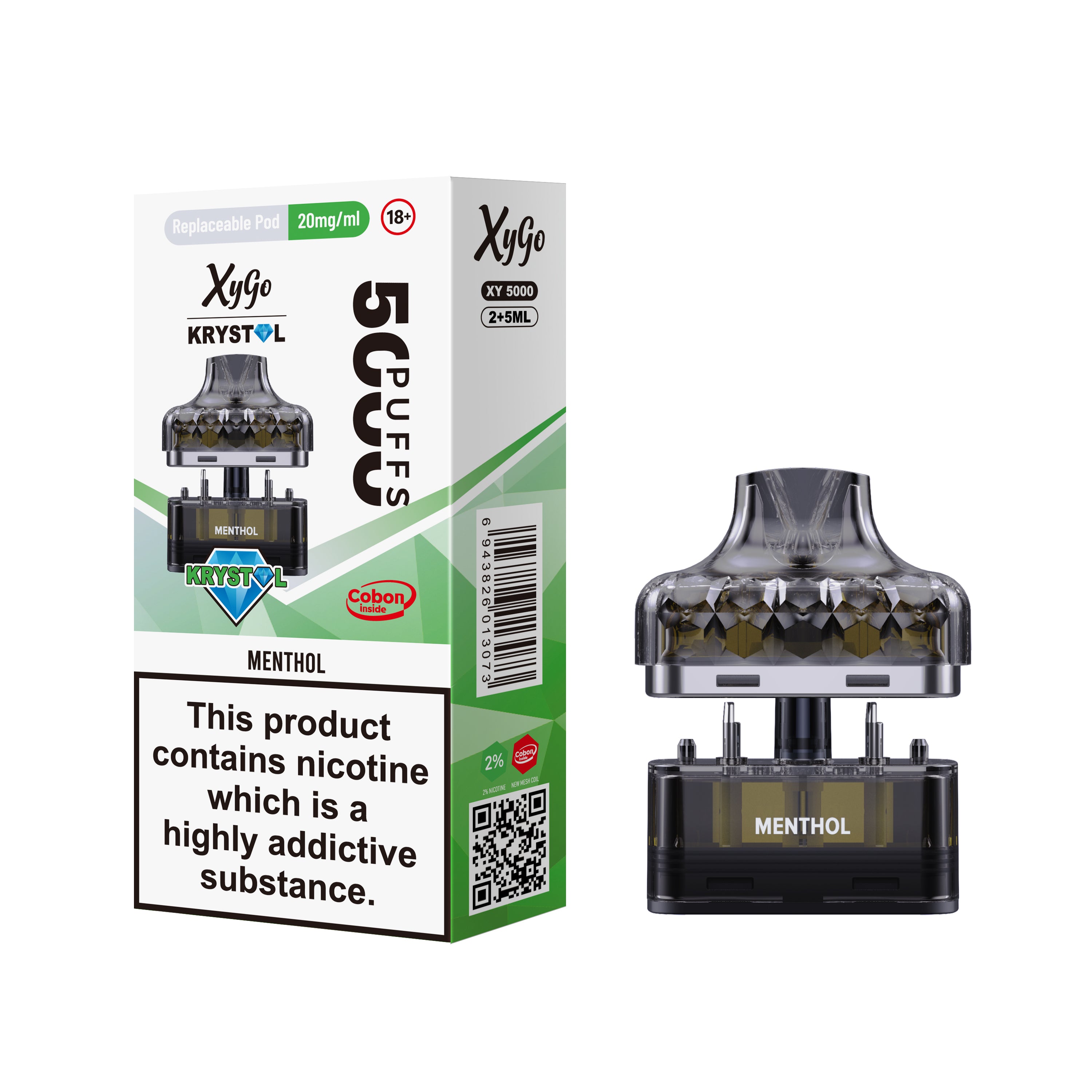 PACK OF 5 | Xygo Krystal 50k PODS