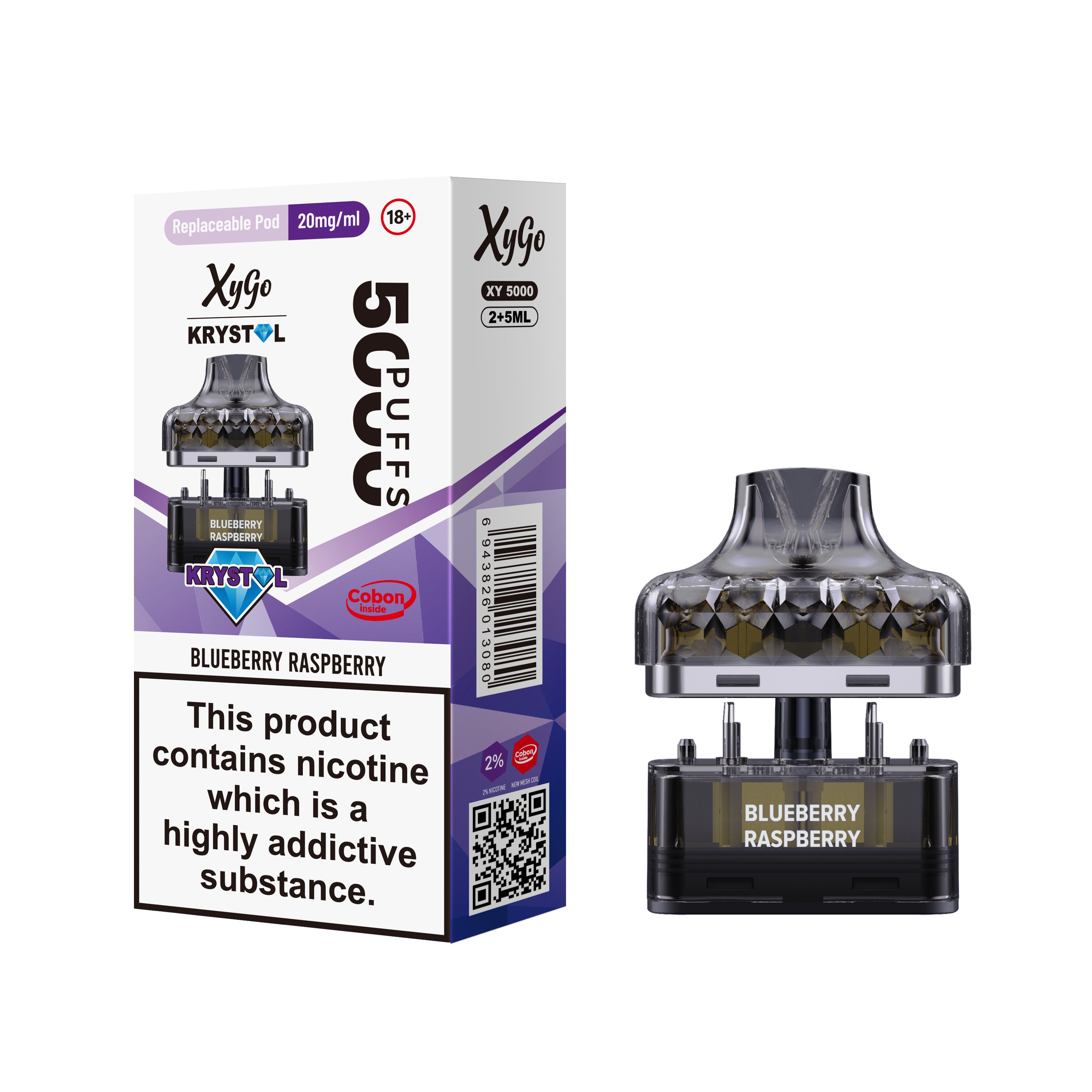 PACK OF 5 | Xygo Krystal 50k PODS