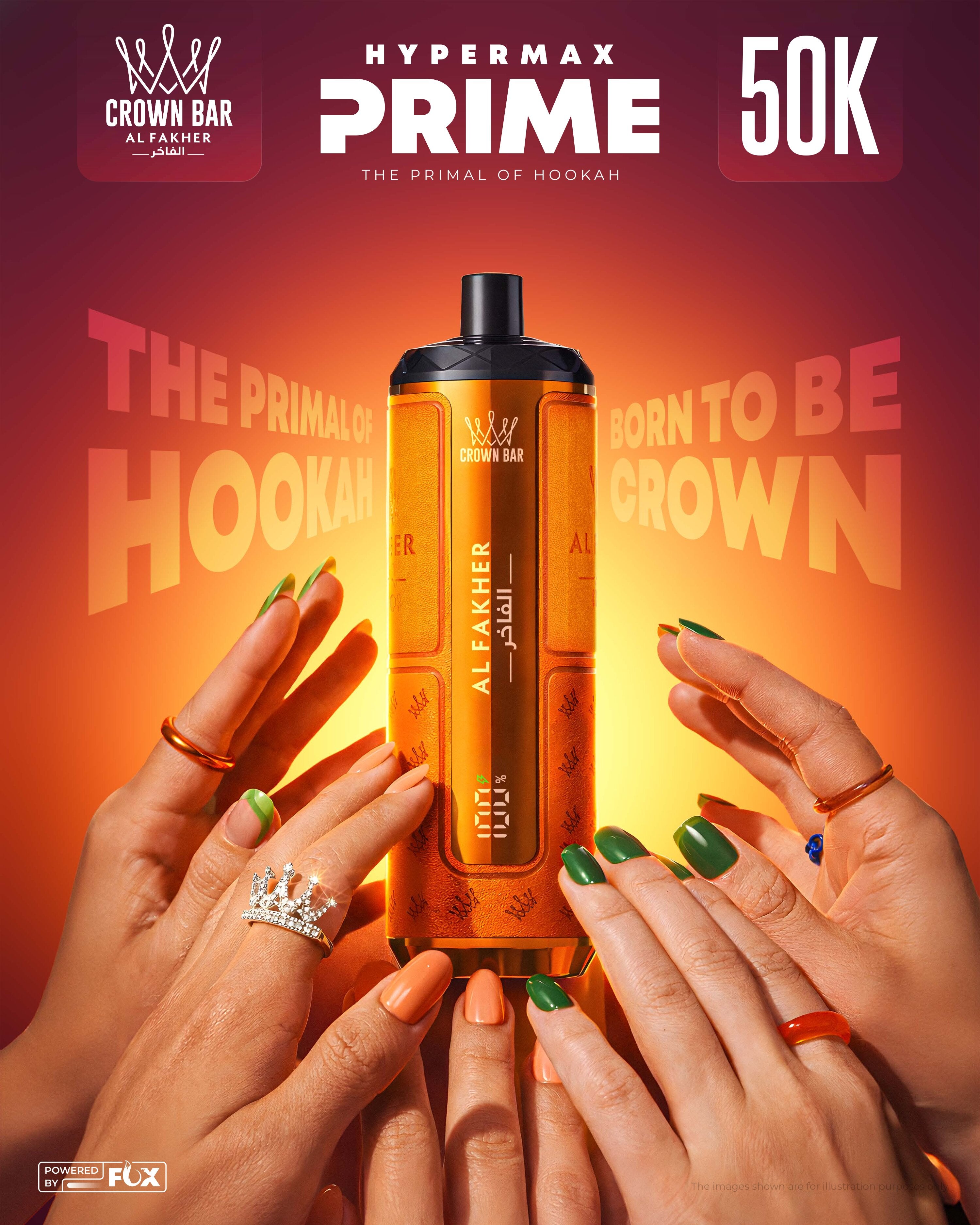 Al Fakher 50k Hypermax Prime VAPE (BOX OF 5)