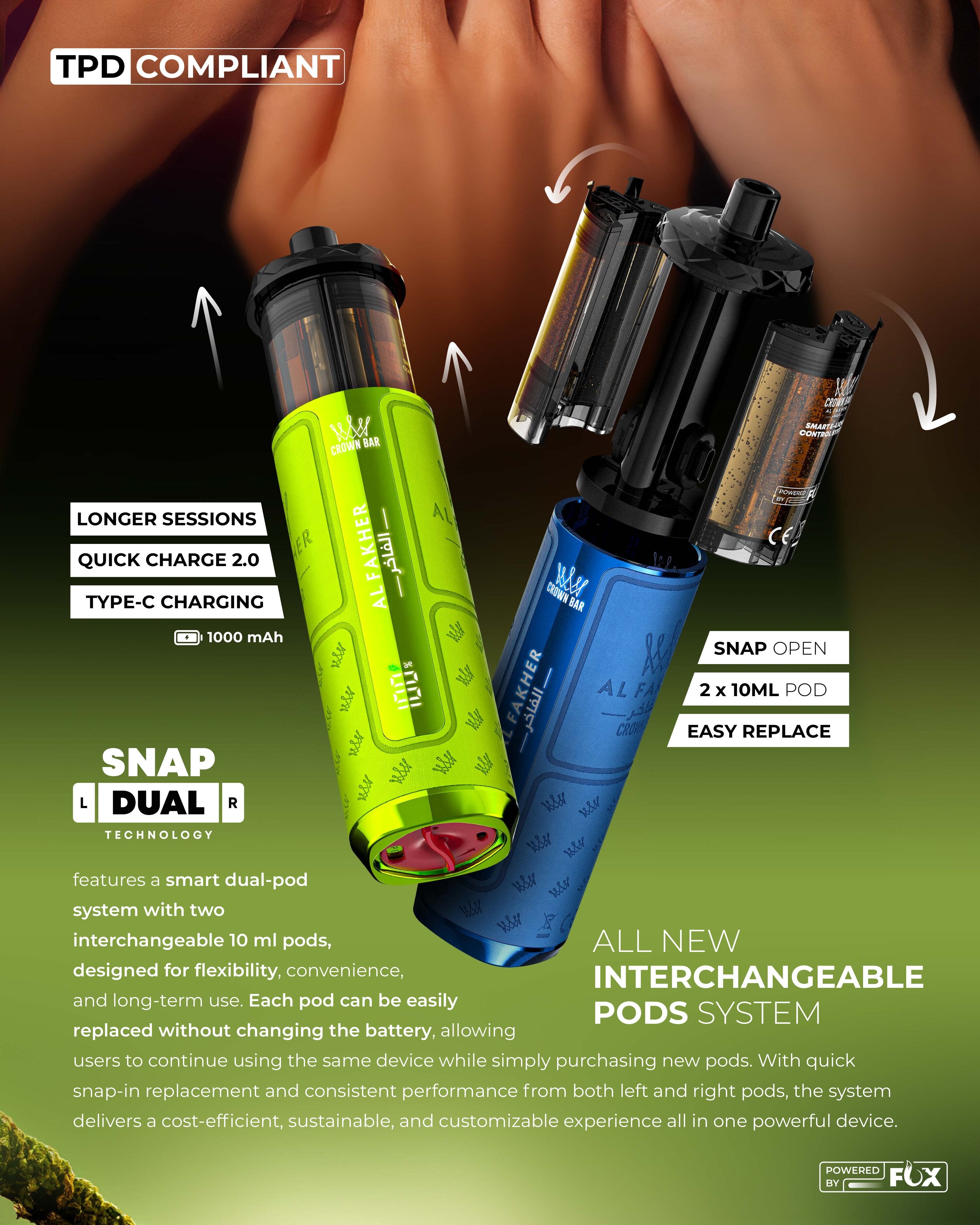 Al Fakher 50k Hypermax Prime VAPE (BOX OF 5)
