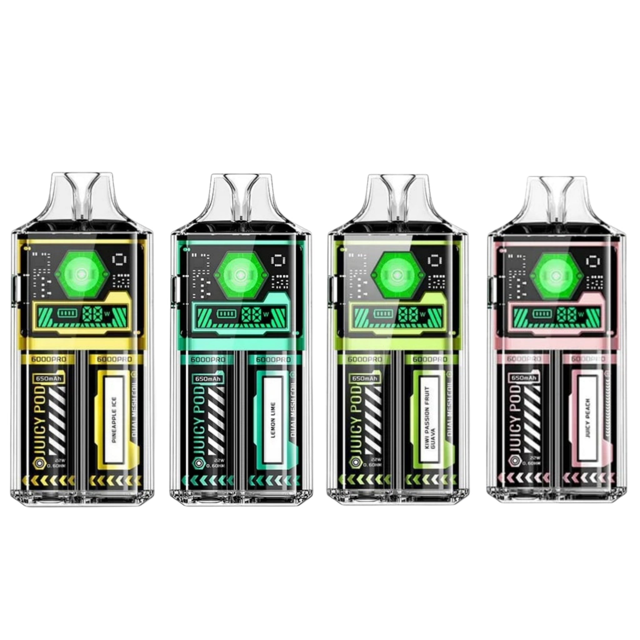 Box of 10 Juicy Pod 6000 Pro Prefilled Pod Kit