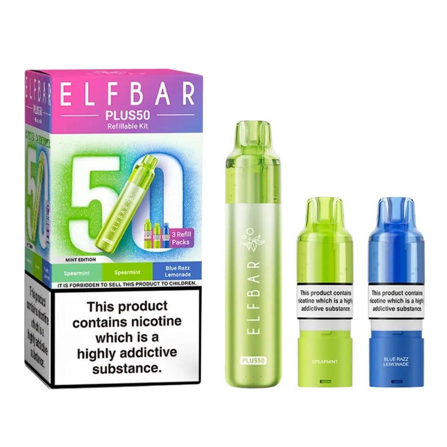 Elf Bar Plus 50 Vape Kit -Mint edition