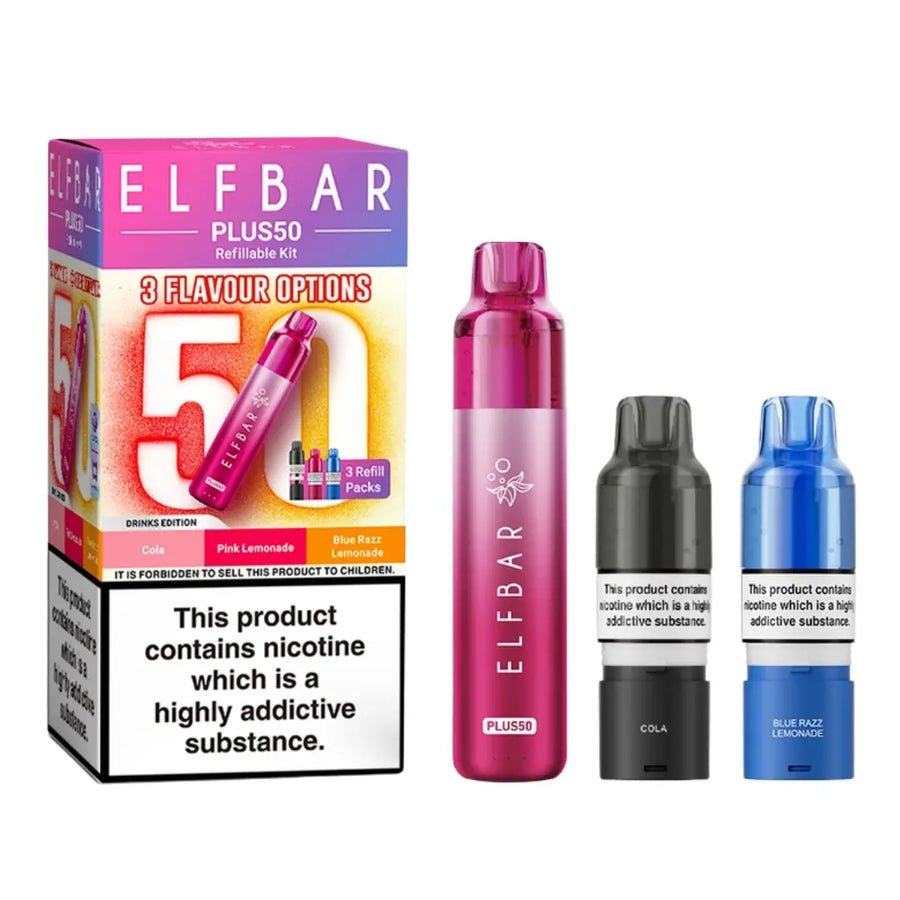 Elf Bar Plus 50 Vape Kit - Drinks Edition