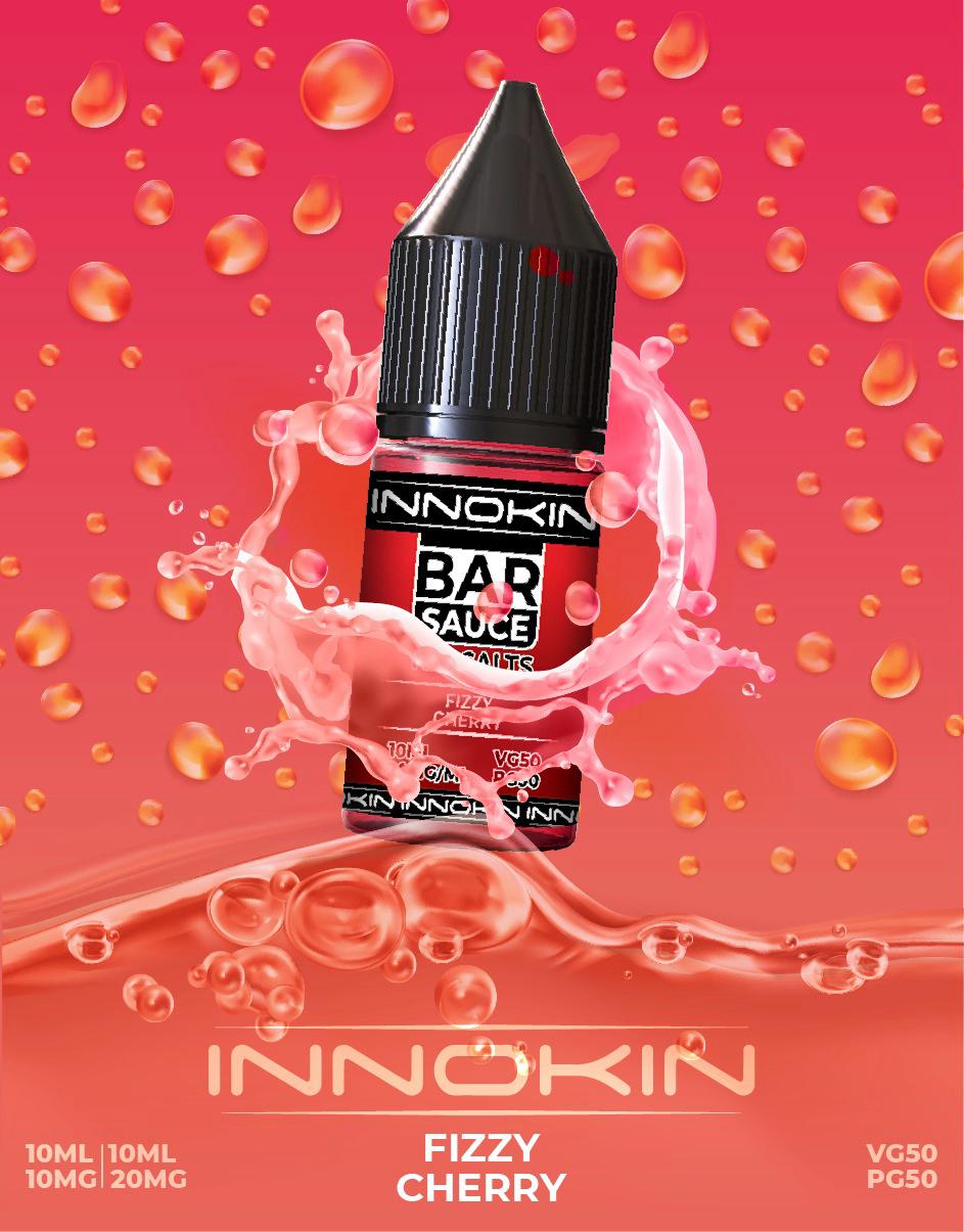 Innokin Bar Sauce Nic Salts 10ml E - liquids Box of 10 Fizzy cherry