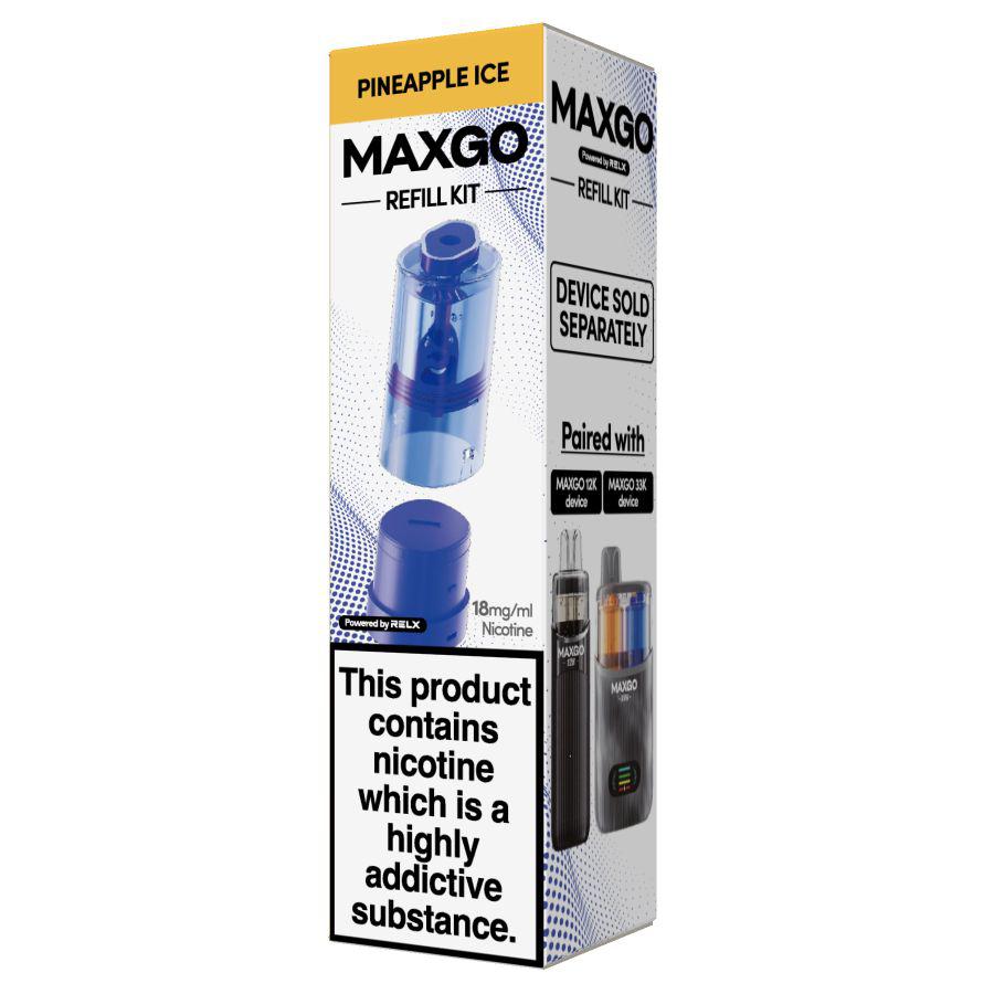 Relx Maxgo 33k & 12k Replacement PODS (BOX OF 5)