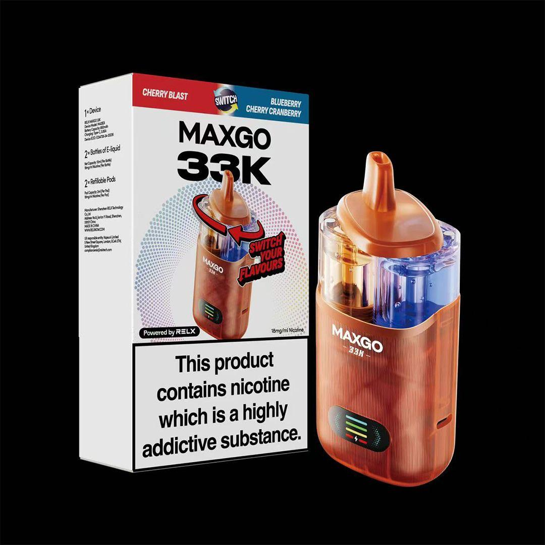 RELX MaxGO 33k Prefilled Vape Kit (BOX OF 5)