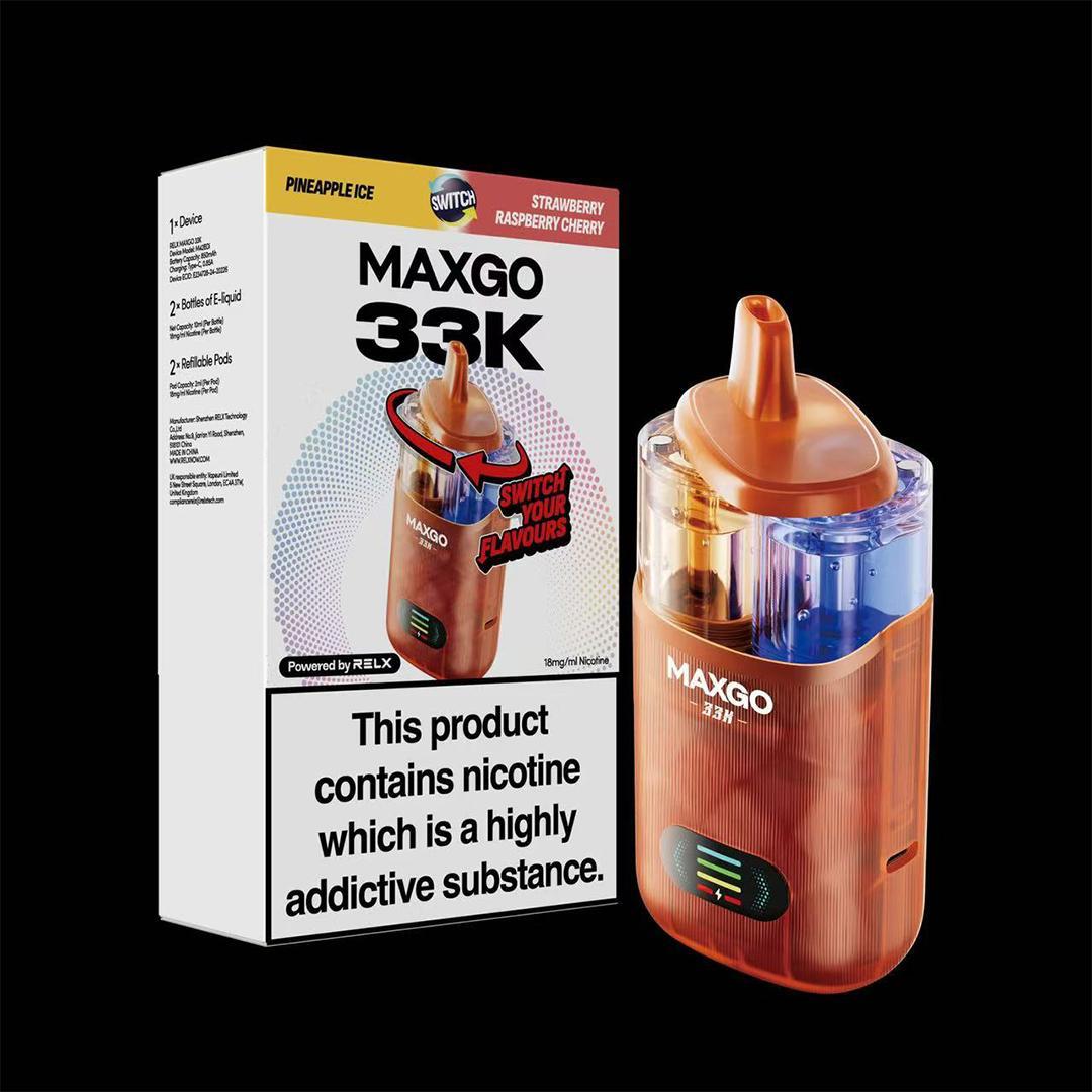 RELX MaxGO 33k Prefilled Vape Kit (BOX OF 5)