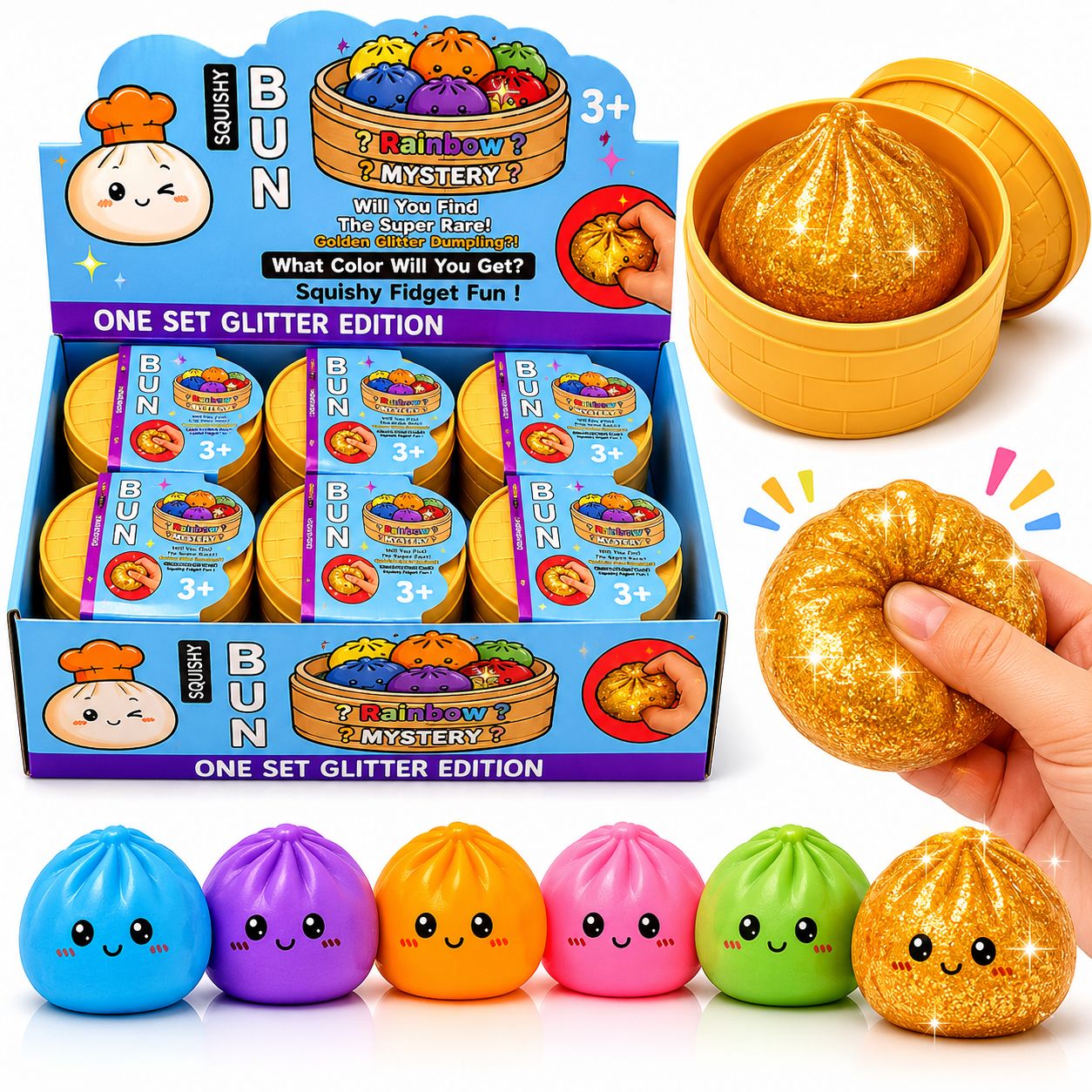 NOVELTY SQUISHY TOYS – CHEESE, BUTTER & DUMPLINGS