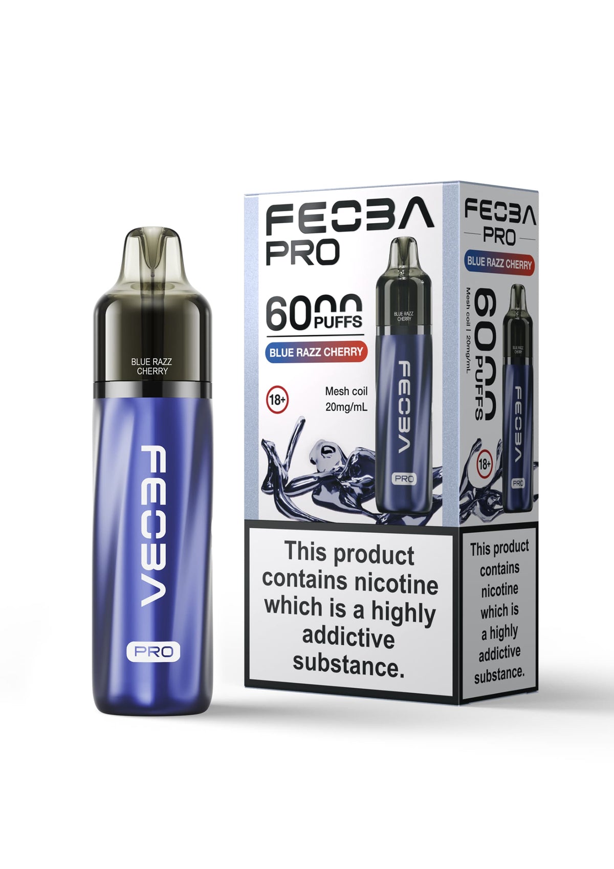 Feoba Pro 6000+ Disposbale Vape Box of 5