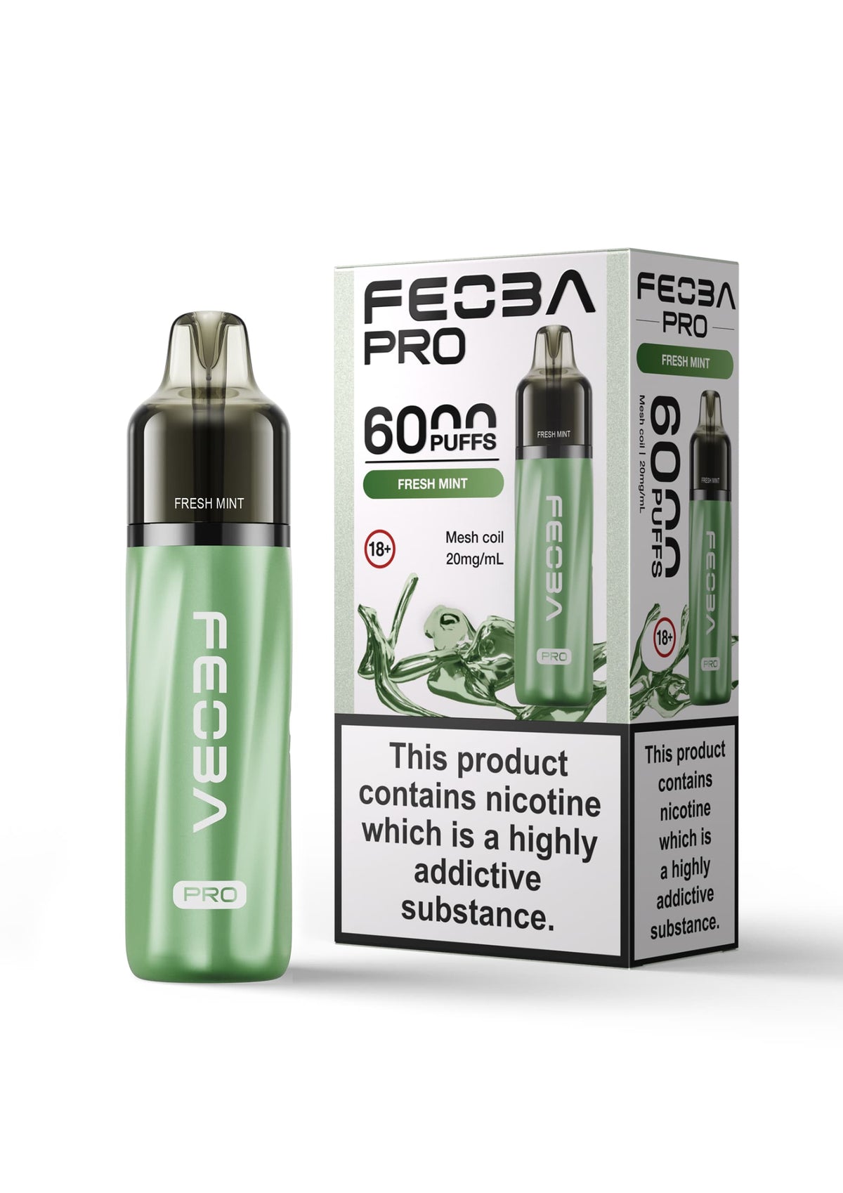 Feoba Pro 6000+ Disposbale Vape Box of 5