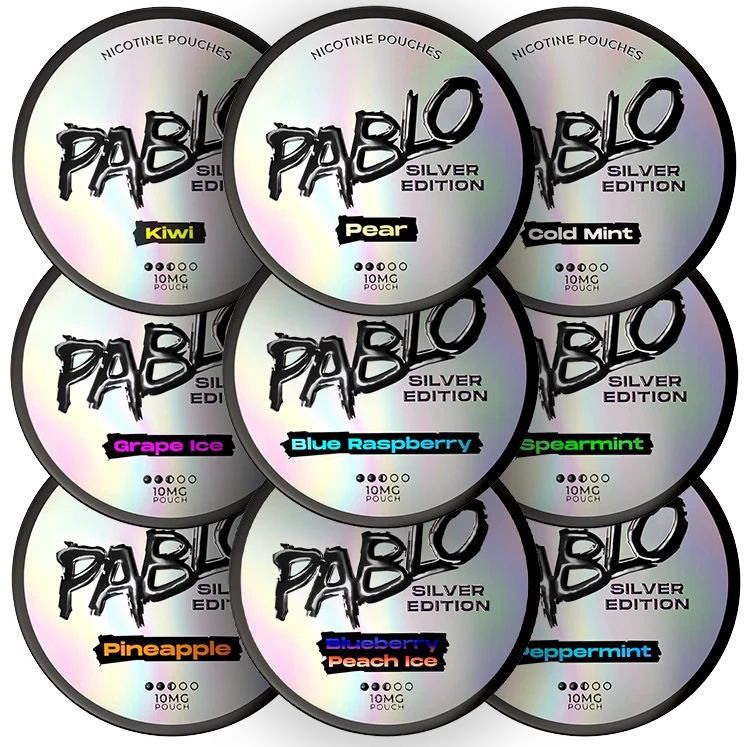 Pablo Silver Edition Nicotine POUCHES (BOX OF 10)