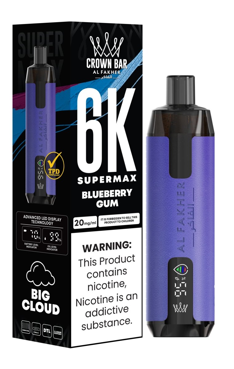 Al Fakher - Al Fakher Supermax 6000 Disposable Vape (Box of 10) - theno1plugshop